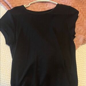 American Eagle Outfitters Black Short Sleeve Tee